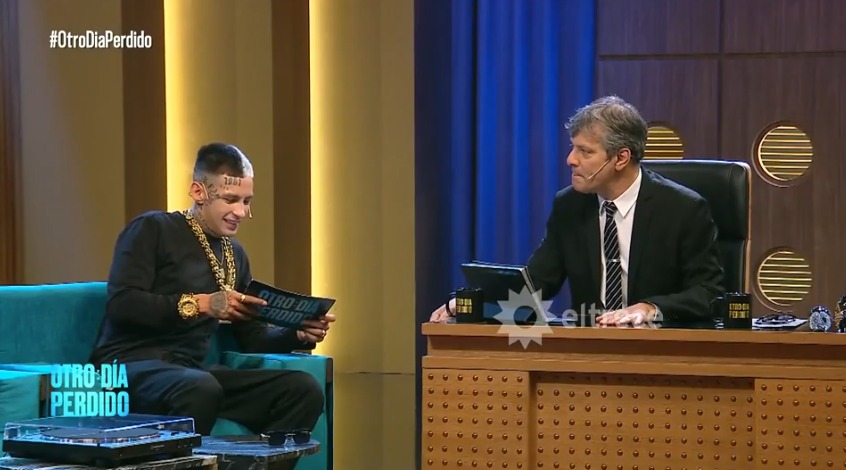 L-Gante sorprendió en Otro Día Perdido con una insólita “session” de preposiciones junto a Mario Pergolini