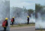 FOTOS. Intenso incendio de pastizales en El Zanjón moviliza a cuatro dotaciones de bomberos