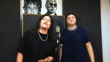 Tremendo dúo: Franco Arroyo y Pablo Hoyos de Los Bonys la rompen con dos clásicos