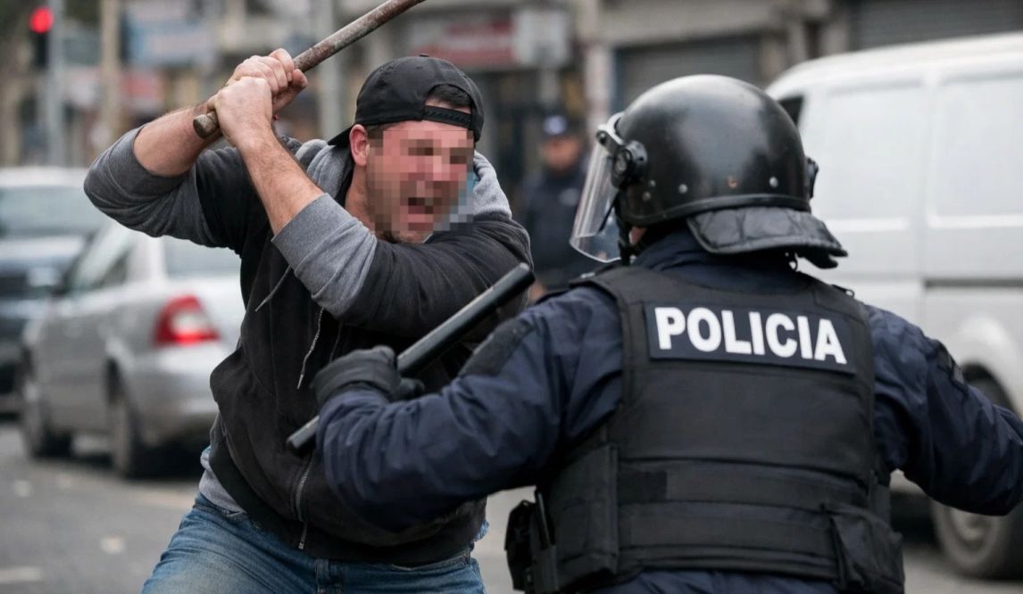 Violento episodio en Los Quiroga: atacó una vivienda, se enfrentó con la Policía e hirió a un efectivo