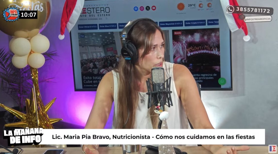 Comer rico sin excesos: claves para cuidarse en Nochebuena, por la Lic. María Pía Bravo en MDI