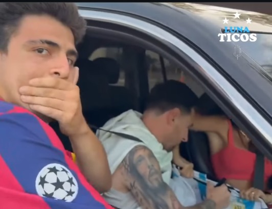 Un cruce inolvidable: Messi y Antonela hicieron realidad el sueño de un rosarino