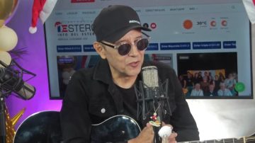 Pedro Silva le puso rock a la previa navideña en La Mañana de Info