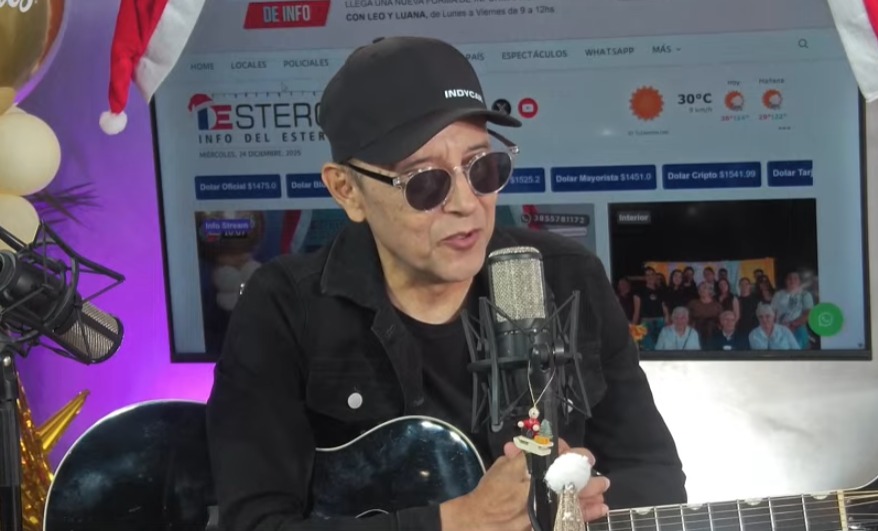 Pedro Silva le puso rock a la previa navideña en La Mañana de Info