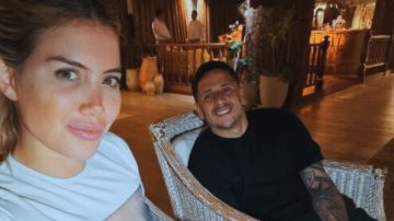 La postal súper hot de Wanda Nara con su novio Martín Migueles en Navidad