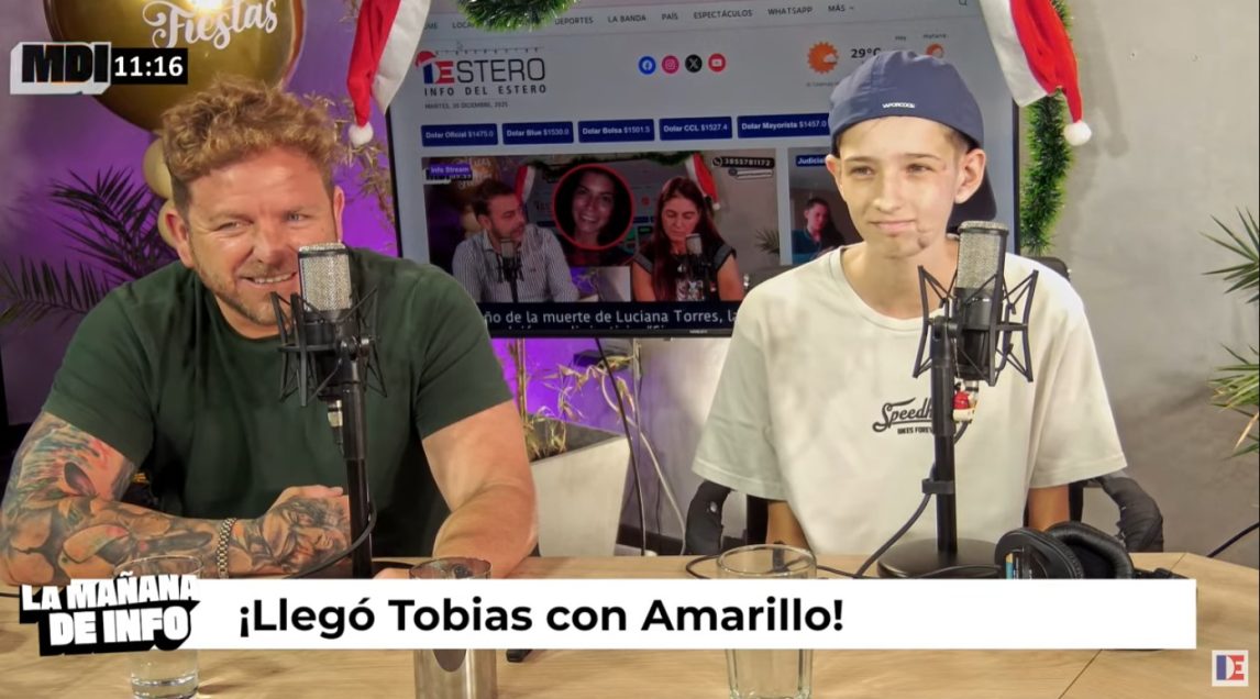 “Recibir toda la buena energía de la gente fue muy fuerte”: emotiva visita de Tobias Cura en La Mañana de Info