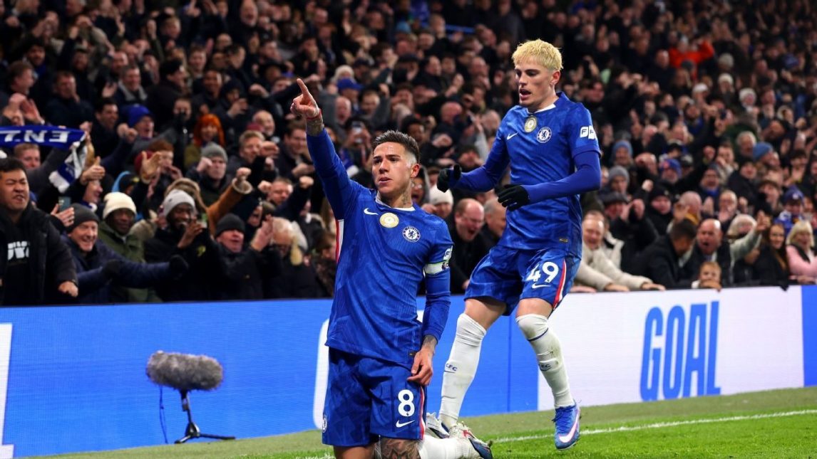 Enzo Fernández anotó un golazo con asistencia de Alejandro Garnacho para el Chelsea