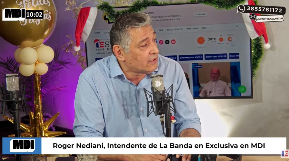 Roger Nediani confirmó que será candidato en 2026 y respondió a las críticas a su gestión: “Que vengan y vean lo que hicimos”