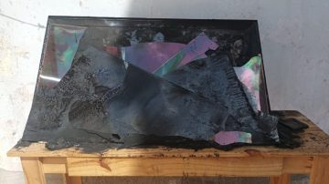 Horas de terror para una familia bandeña por el incendio de un televisor