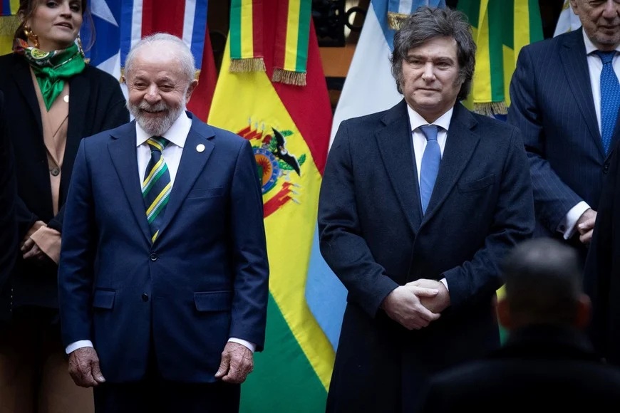 Apático saludo de Milei a Lula Da Silva en la cumbre del Mercosur