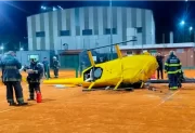 Un helicóptero cayó en una cancha de tenis en Palermo