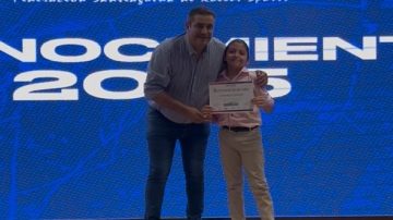 El santiagueño Lautaro Lescano fue reconocido por sus logros en el patinaje artístico