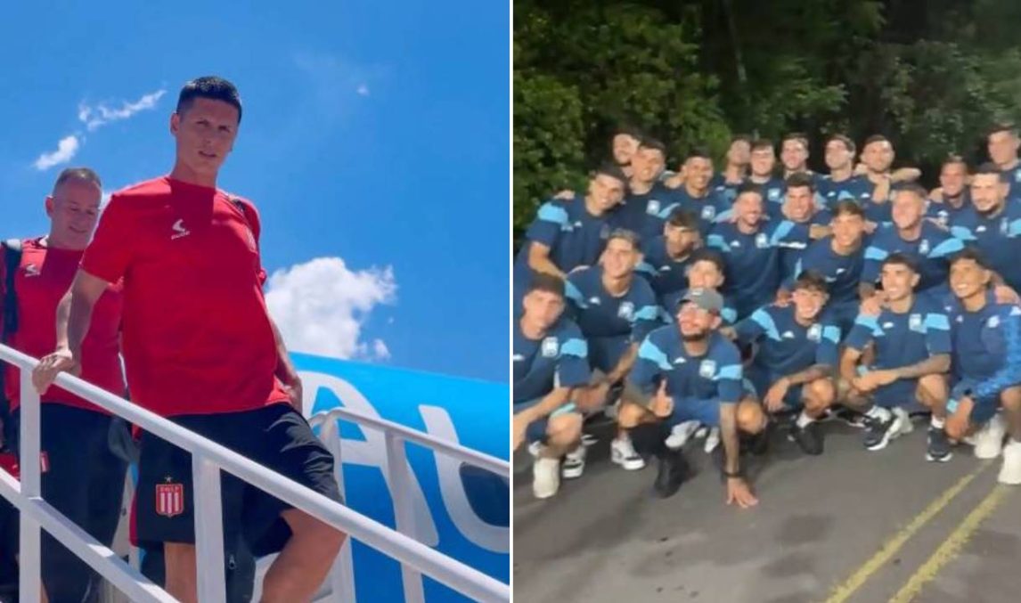 Así llegaron Racing y Estudiantes a Santiago del Estero para la gran final del Torneo Clausura
