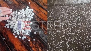 Fuerte granizo y lluvia torrencial azotaron a la localidad de Vinará