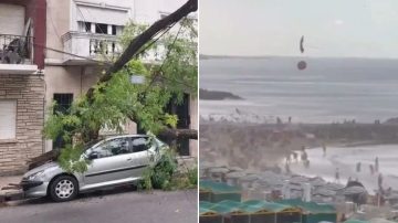 Feroz temporal en Mar del Plata: ráfagas de 70 km/h causaron destrozos, voladuras de techos y un herido
