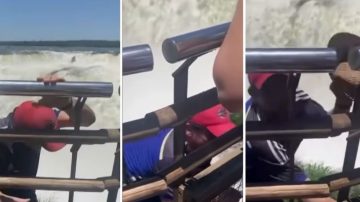 Un turista arriesgó su vida en la Garganta del Diablo por un sombrero