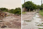 Barrio Mariano Moreno: a más de cuatro meses del anuncio oficial, la calle Andrés Chazarreta sigue sin pavimento y la plaza prometida no existe