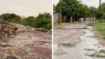 Barrio Mariano Moreno: a más de cuatro meses del anuncio oficial, la calle Andrés Chazarreta sigue sin pavimento y la plaza prometida no existe