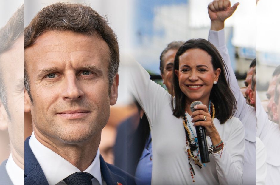 Macron y María Corina Machado sellan alianza tras la caída de Maduro