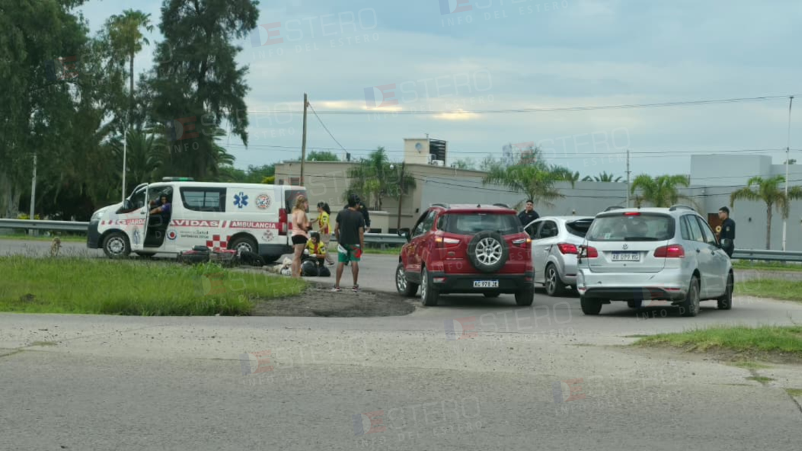 Una joven guardavidas resultó herida tras chocar con un perro en la autopista