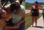 Escándalo y violencia en Ojo de Agua: pelea entre madres por una pileta terminó con una mujer herida