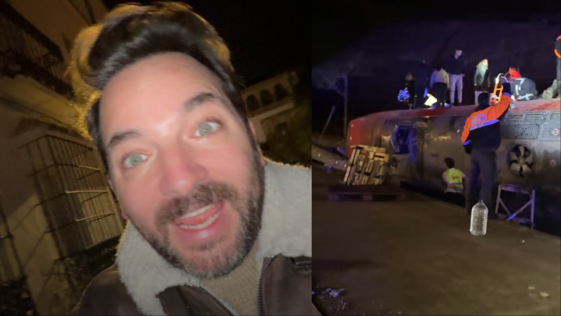 “Yo estaba ahí”: el duro testimonio de un youtuber argentino tras el choque de trenes en España