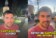 El influencer estadounidense Alan Paredes quedó fascinado con Santiago del Estero y lo mostró en redes