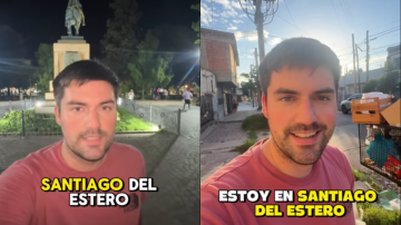 El influencer estadounidense Alan Paredes quedó fascinado con Santiago del Estero y lo mostró en redes