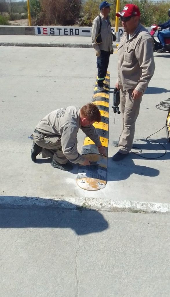 Nuevo reductor de velocidad en Olaechea entre Avellaneda y 9 de Julio