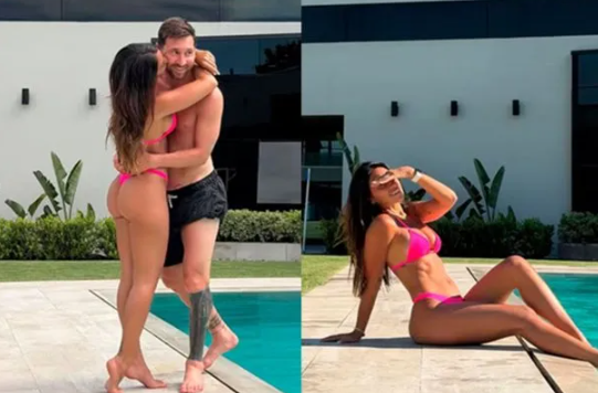 Antonela Rocuzzo revolucionó Instagram con sus fotos en microbikini