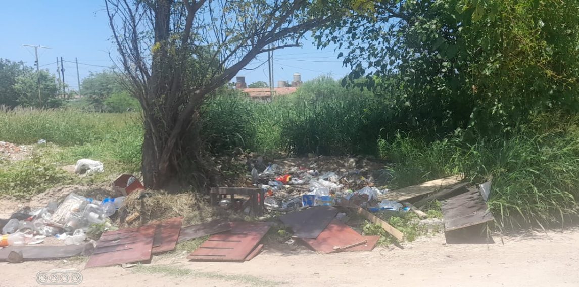 Tres manzanas en el abandono: vecinos del B° Borges denuncian peligroso basural