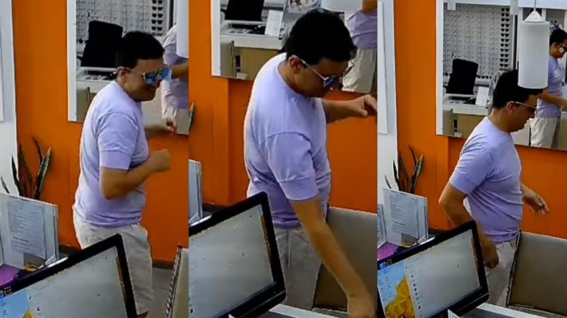 “Hay que hacerlo famoso por mechero”: local expuso a un ladrón que se llevó unos lentes sin pagar