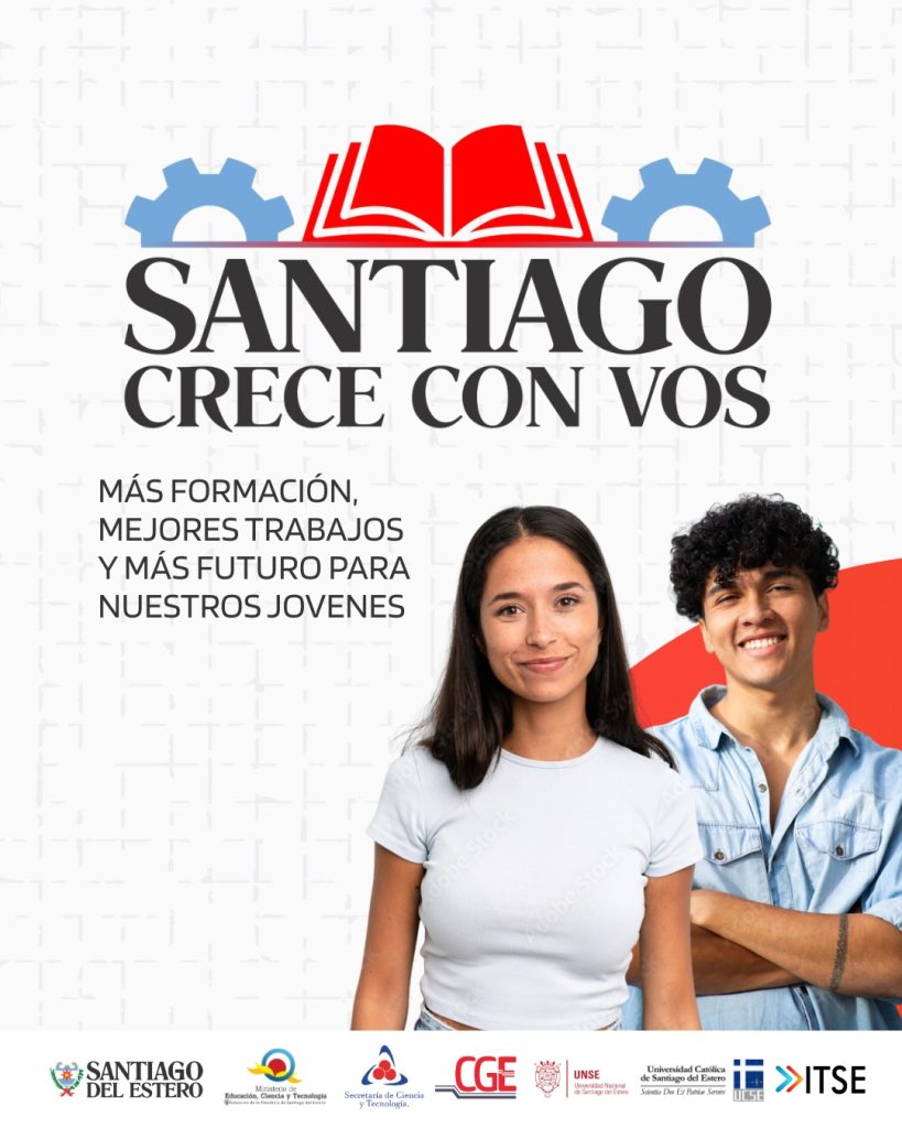 “Santiago Crece con Vos”: anunciaron la oferta educativa y el mes de inscripción del programa provincial