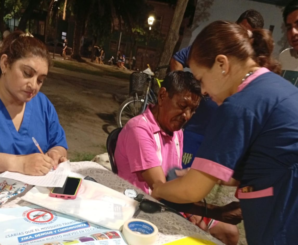 Realizaron acciones de promoción de la salud en la Plaza Belgrano