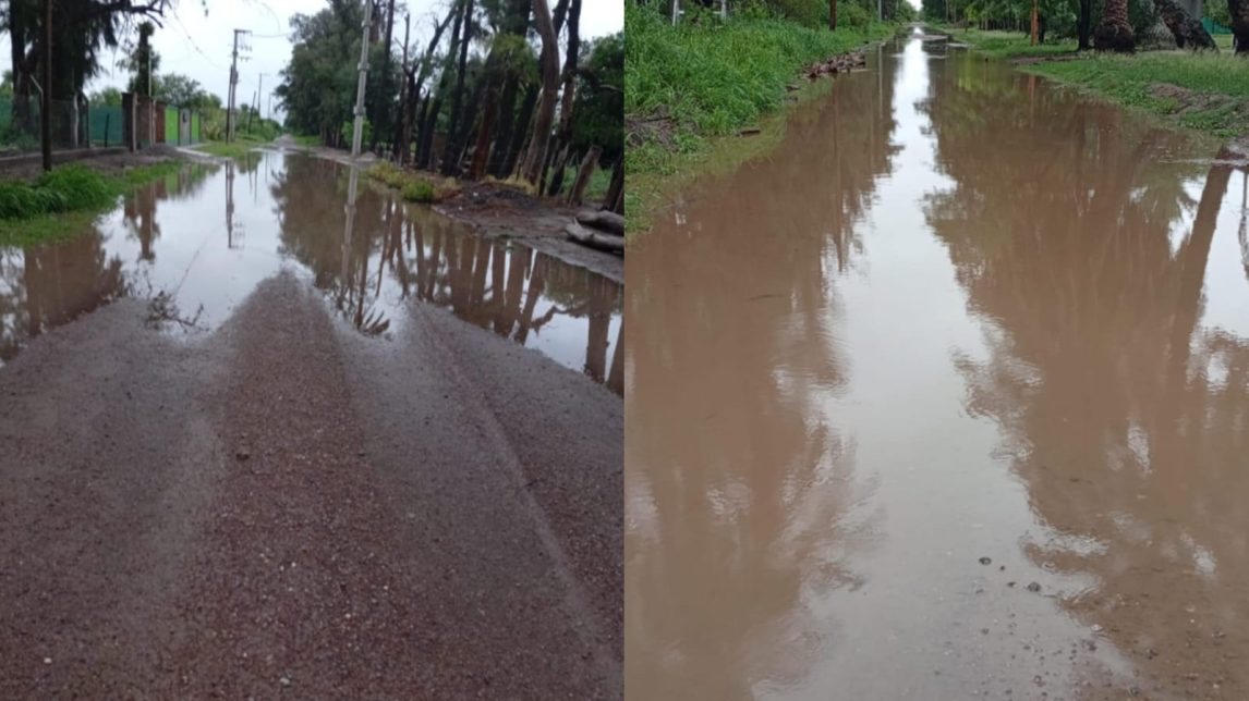 Vecinos de San Ramón aseguran sentirse “abandonados”: las calles se llenan de agua y no cuentan con alumbrado público
