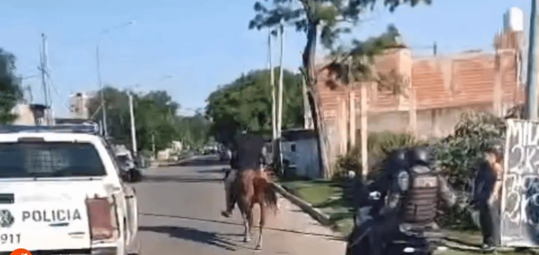 Como el viejo oeste: delincuentes terminaron detenidos tras protagonizar una insólita y peligrosa fuga a caballo