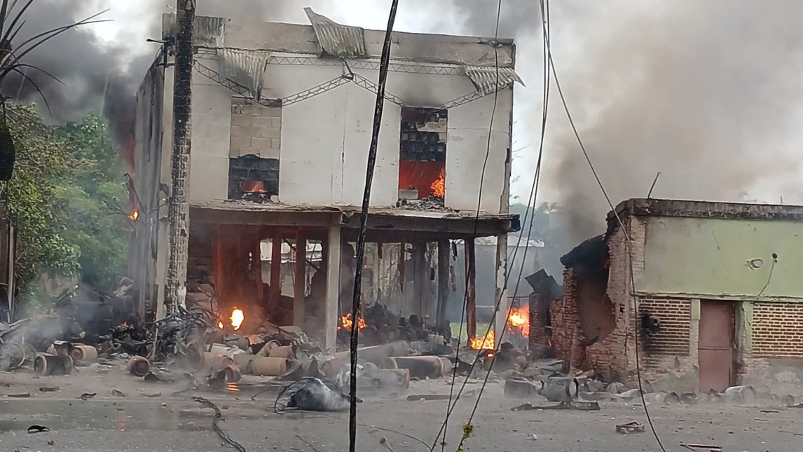 Al menos 7 personas resultaron heridas en el incendio de un depósito de garrafas en Famaillá