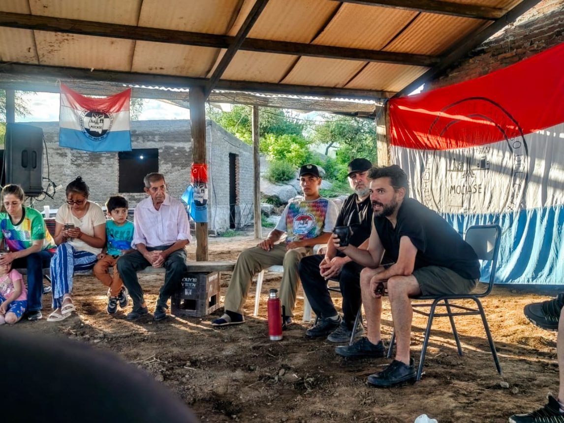 Grabois se reunió con integrantes del MOCASE VC en Ojo de Agua