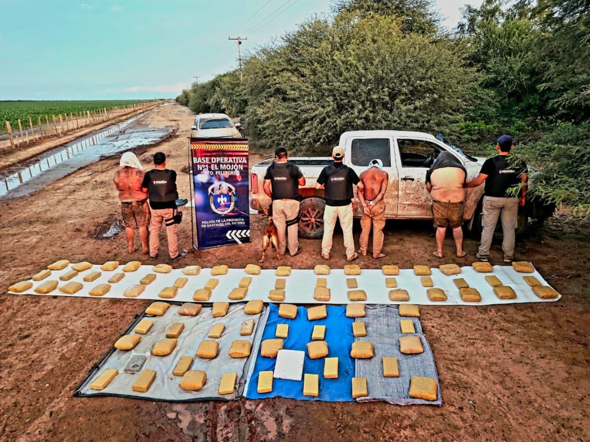 Frontera norte blindada: cinematográfica persecución culminó con más de 113 kilos de marihuana incautada y cinco detenidos