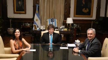 Javier Milei recibió a la dirigente española Isabel Díaz Ayuso