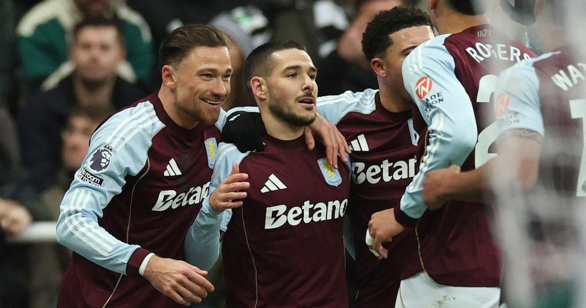 Buendía y Dibu Martínez, figuras en el triunfo de Aston Villa ante Newcastle