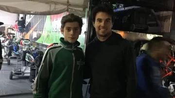 Colapinto publicó una imagen de su infancia con Checo Pérez y el mexicano reaccionó
