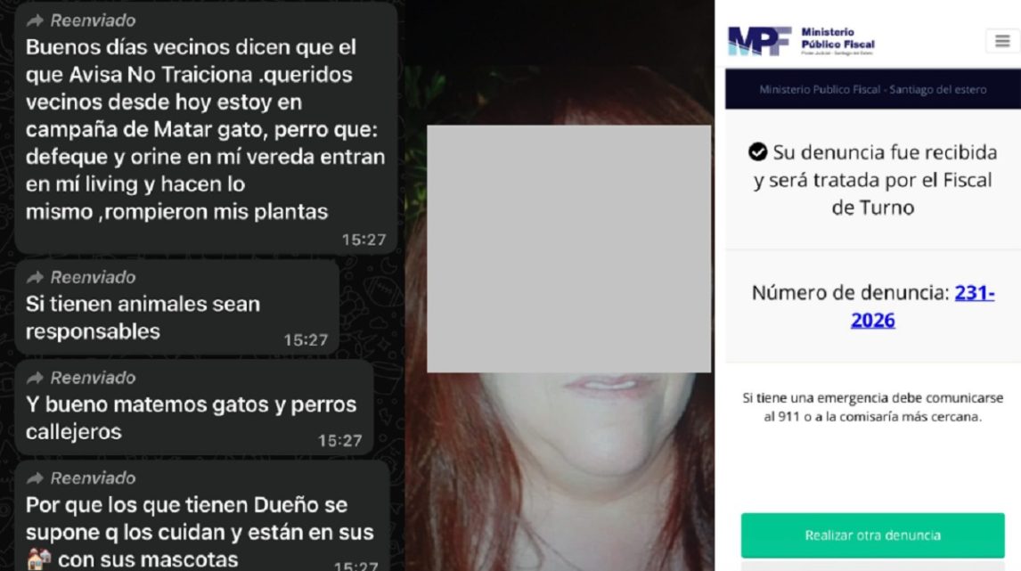 Denunciaron a una maestra jardinera por amenazar con envenenar a perros y gatos de la calle Únzaga