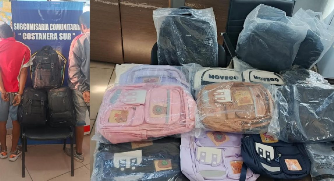 VIDEO | Entraron a robar en un comercio y se llevaron mochilas valuadas en miles de pesos