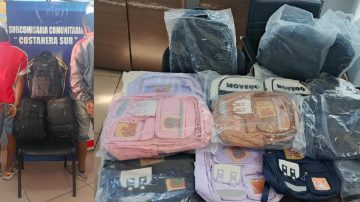 VIDEO | Entraron a robar en un comercio y se llevaron mochilas valuadas en miles de pesos