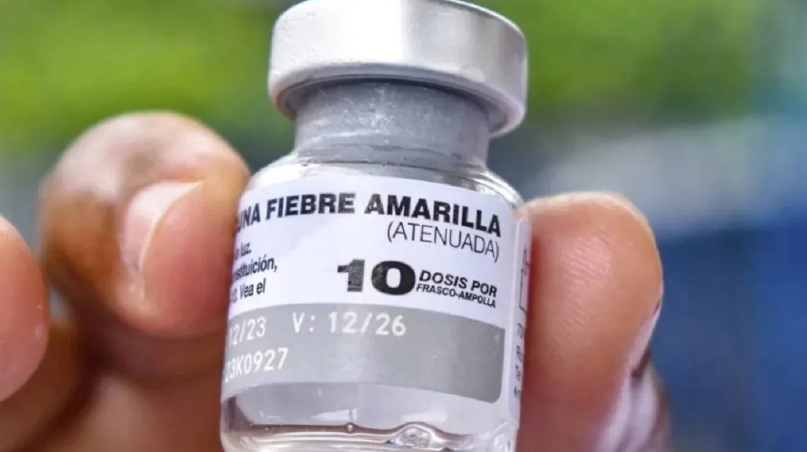 Por disposición del Gobierno nacional, la vacuna contra la fiebre amarilla ya no es gratuita