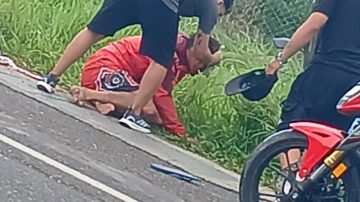 Un joven se partió la cabeza al chocar contra un poste en la Ruta 1