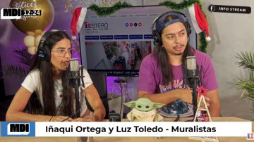 El arte que se pinta en grande: Iñaqui y Luz, dos muralistas santiagueños visitaron La Mañana de Info