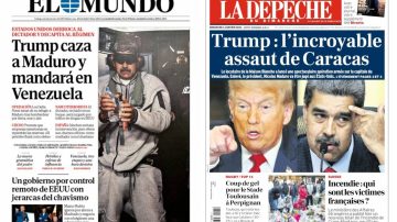 Así reflejan en sus tapas la captura de Maduro los diarios del mundo