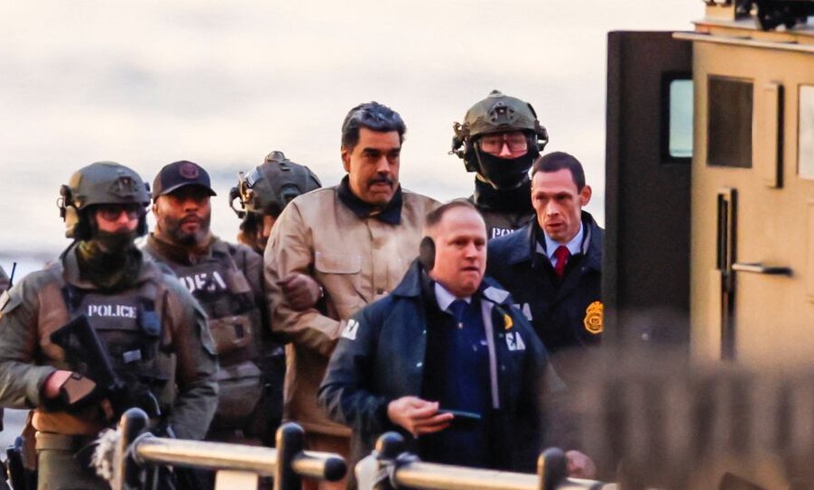 Nicolás Maduro llegó al tribunal federal de Nueva York para su primera comparecencia